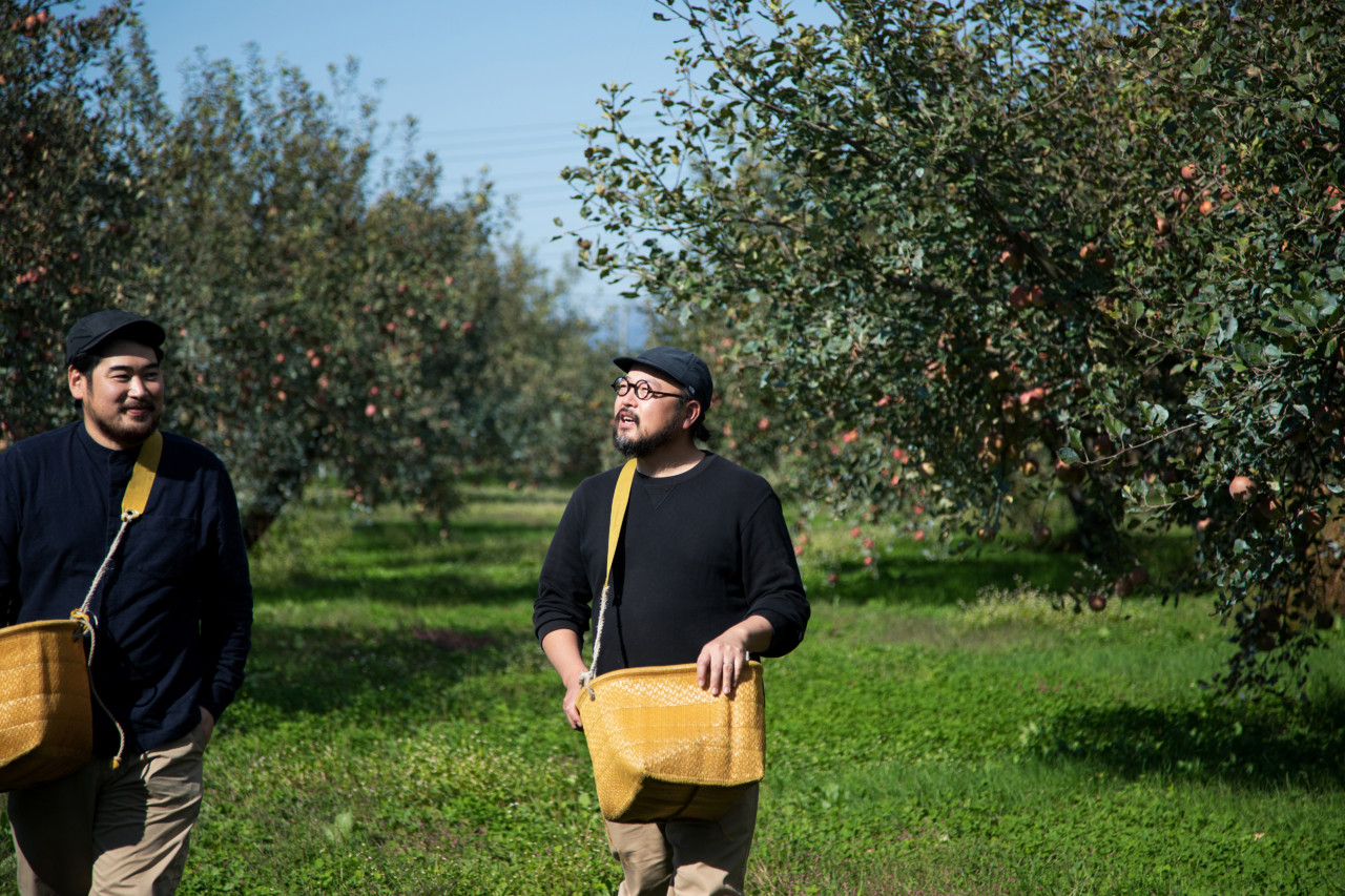 有機栽培　リンゴ農家